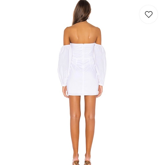 Revolve super down Flynn ruched sleeve dress - Picture 2 of 2